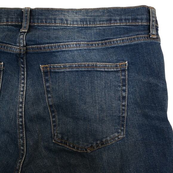 GAP Real Straight Jeans Womens 33/16 Short Dark Wash - Picture 7 of 11